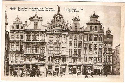 Brussels Postcard Market Place Bruxelles