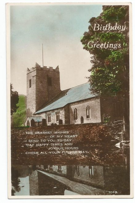 Birthday Greetings Vintage Postcard 1932 Real Photograph