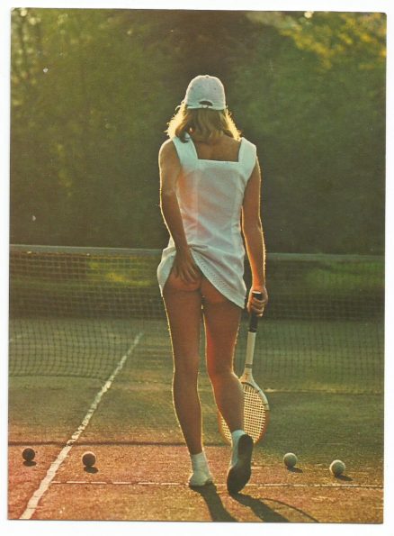 Tennis Girl  Athena Postcard