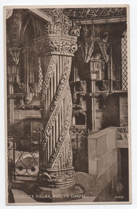 Roslyn Chapel Prentice Pillar Postcard