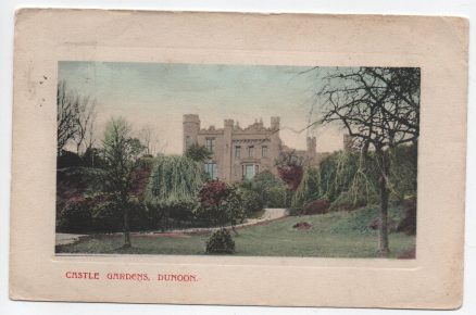 Dunoon Castle Vintage 1909 Postcard