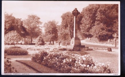 Reading Postcard Vintage Forbury Gardens