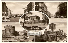 Carlisle Postcard English Street Botchergate Vintage Real Photo