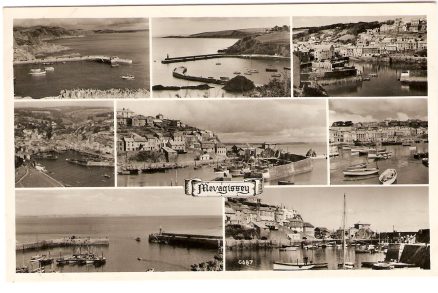 Mevagissey Classic Mutiview Postcard Cornwall Real Photo