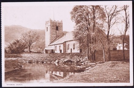 Grasmere Church Postcard LOCAL KESWICK PUBLISHER