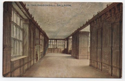 Haddon Hall Ballroom Vintage Postcard