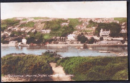 Salcombe Marine Hotel Vintage Postcard