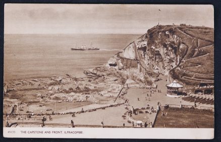 Ilfracombe Ship Steamer 1956 Postcard