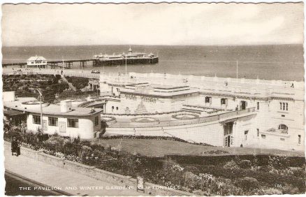 Cliftonville Winter Gardens Vintage 1961 Postcard