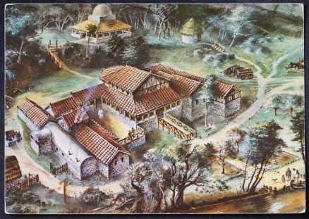 Lullingstone Roman Villa circa 350 A.D. Drawing by Alan Sorell