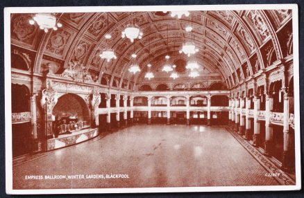 Blackpool Postcard Empress Ballroom Winter Gardens Real Photo