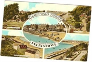 Felixstowe Postcard Hamilton Spa Gardens Suffolk Vintage Harvey Barton Publisher