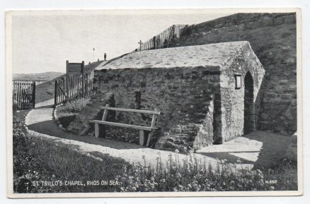 Rhos On Sea St. Trillo's Chapel Postcard