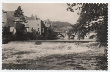 Llangollen The Weir Real Photo Postcard