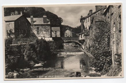 Brecon Real Photo Wales 1957 Postcard