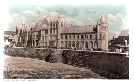 Aberystwyth University Wales Postcard