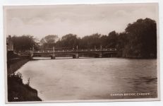 Cardiff Canton Bridge Vintage 1949 Postcard