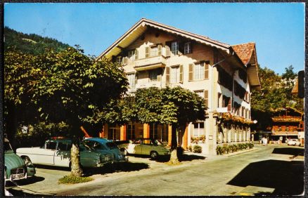 Switzerland Hotel Baren Postcard