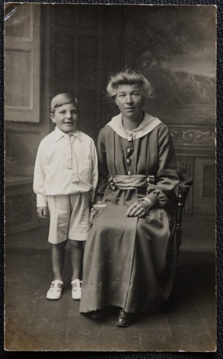 Ashford Kent Postcard Woman & Boy Portrait  Penfold Studios