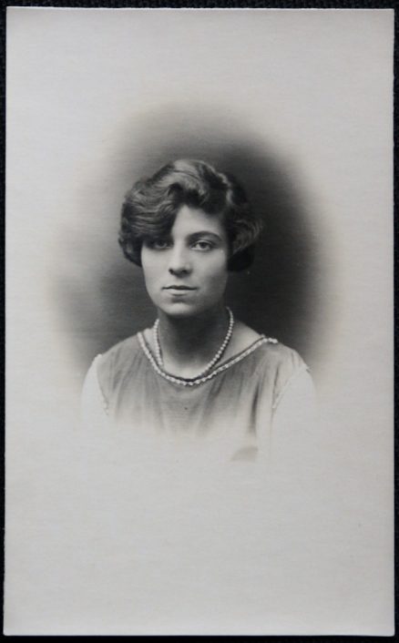 Portrait Woman Postcard Proctors Croydon