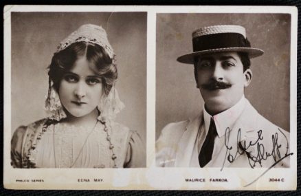 Maurice Farkoa And Edna May Vintage 1905 Postcard