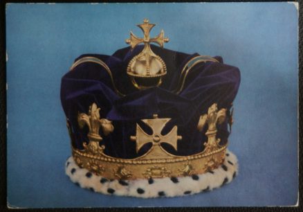 Prince Of Wales Crown Vintage Postcard