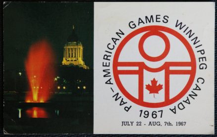 Winnipeg Pan-American Games 1967 Postcard