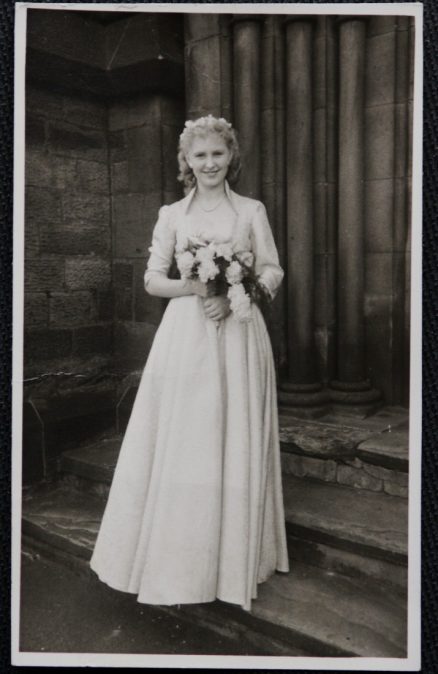 Darlington Bride Real Photo Postcard