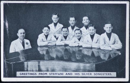 Steffani And His Silver Songsters Postcard