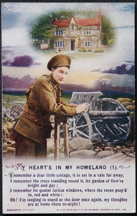 Army Postcard Heart Is In The Homeland 1