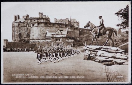 Edinburgh Castle Postcard Earl Haig