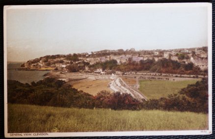 Clevedon Postcard Antique Vintage View