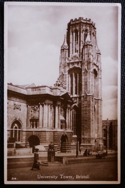 Bristol University Tower Avon Postcard