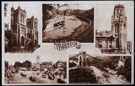 Bristol Postcard Portway University 1948