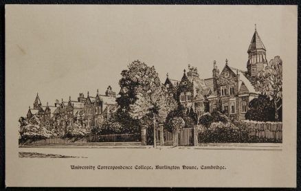 Cambridge University Correspondence College Burlington House  Collectable   Vintage Postcard