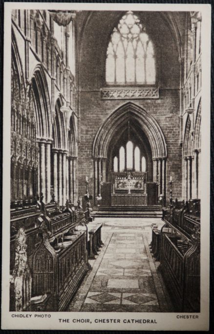 Chester Postcard Cathedral The Choir