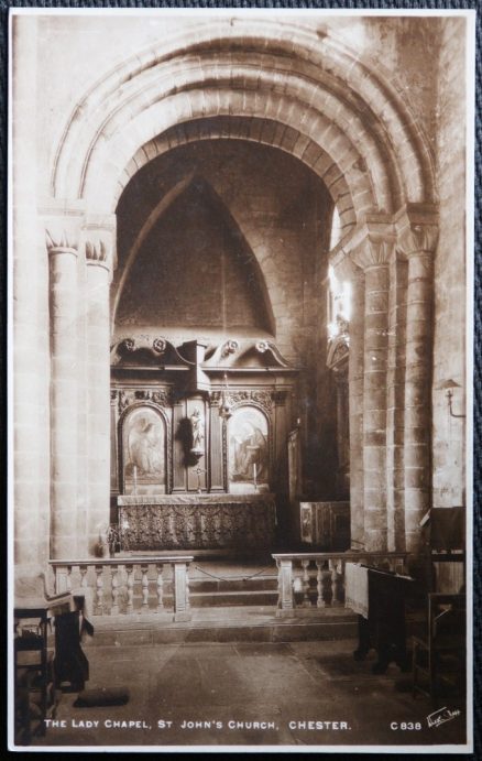 Chester Postcard St John's Church Sepia Tone Real Photo