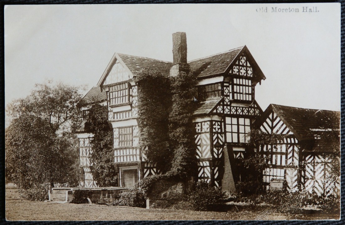 Congleton Cheshire Postcard Old Moreton Hall Real Photo LOCAL PUBLISHER