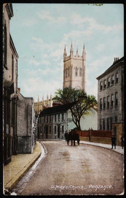 Penzance St. Mary's Church Postcard