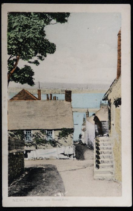 Newlyn Postcard  Rue des Beaux Vintage Postcard