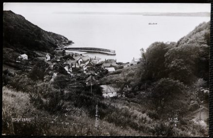 Polkerris Cornwall Vintage 1960's Postcard Real Photo LOCAL PUBLISHER