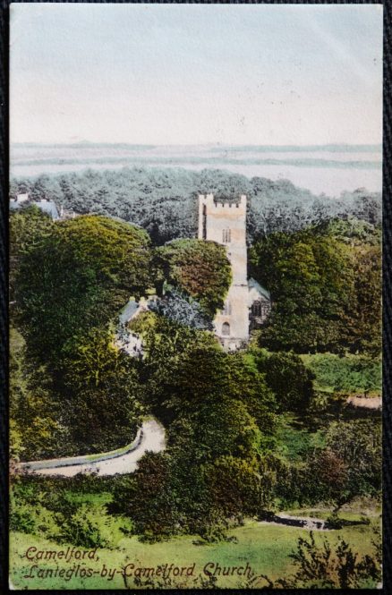 Camelford Lanteglos Church St Julitta Postcard 1906