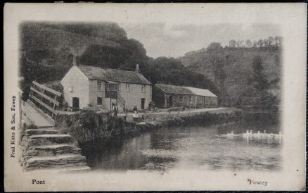 Fowey Pont Fred Kitto Postcard