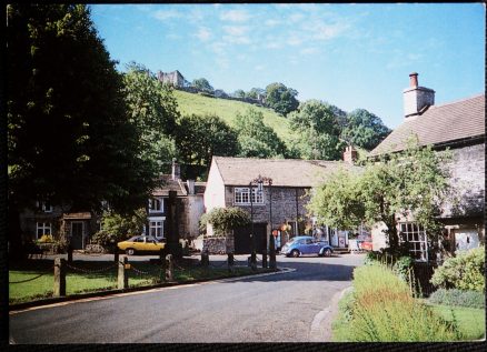 Castleton Postcard Market Place Peveril Castle