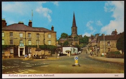 Bakewell Postcard Derbyshire Rutland Square Rutland Arms Hotel