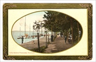 Weymouth Doset Postcard Nothe Gardens Promenade Cameo Inset