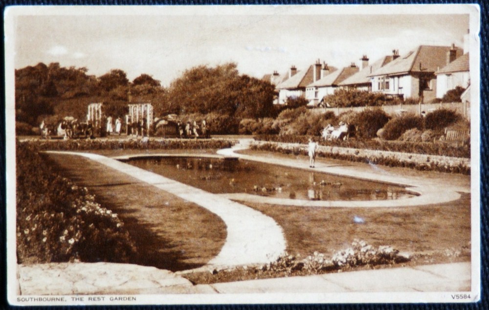 Southbourne Bournemouth Postcard The Rest Garden