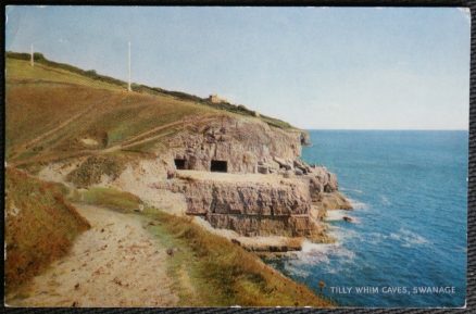 Dorset Postcard Swanage Tilly Whim Caves Publisher J Salmon