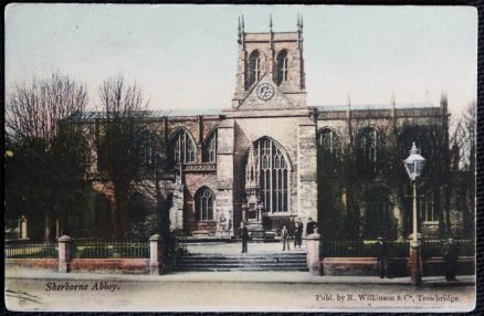 Sherborne Abbey Vintage Postcard Circa 1918