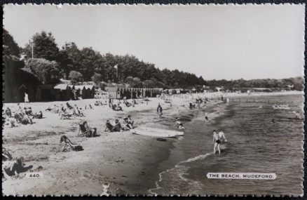 Mudeford Postcard The Beach Real Photo LOCAL PUBLISHER